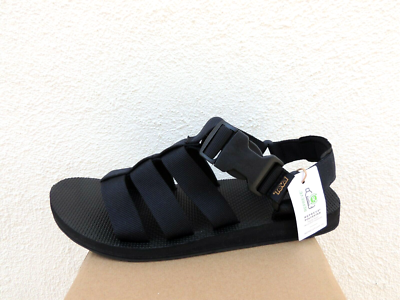 TEVA BLACK ORIGINAL DORADO STRAPPY SANDALS, MEN US 8/ EUR  display picture 1