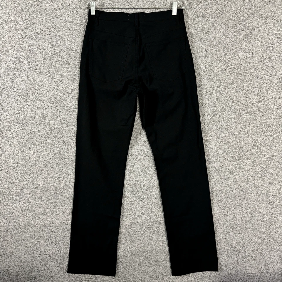 Pantalones chinos de pierna recta de poliamida negros cerrados para hombre talla 46 Foto 2 de 4