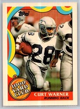 1989 Topps #22 Curt Warner 1000 Yard Club