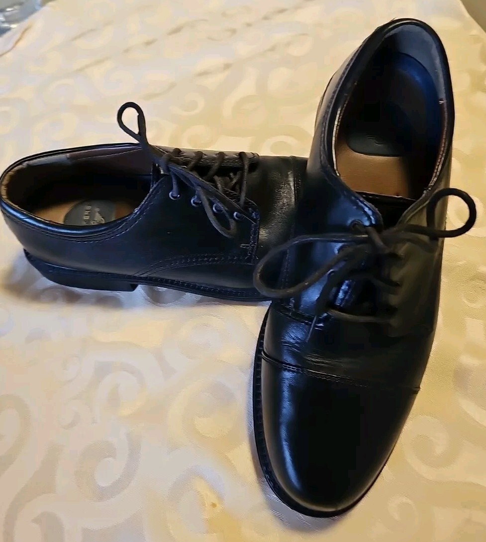 Dockers Cap-Toe Oxfords Lace up Black Dress Shoes Men Size 