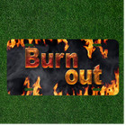 <!--F#f_0-->Burnout Stress Font Fire Flame Burn Custom Novelty License Plate Car Tag<!--F/-->