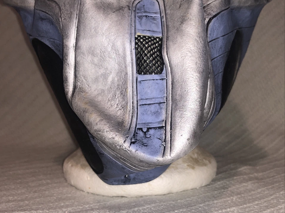 PARTY KING Goma Iluminada CYBORG Azul y Plata Máscara Facial/Disfraz de Halloween Foto 4 de 4