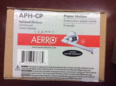 Luxart APH-CP Polished Chrome AERRO Paper Holder
