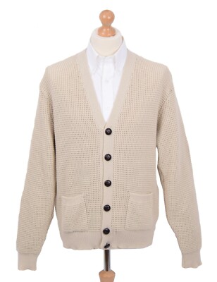 skinhead waffle cardigan
