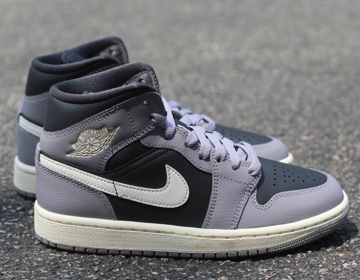 Nike Air Jordan 1 Mid Cement Grey Sail Anthracite White Nike Air Jordan 1 Mid Cement Grey Sail Anthracite White