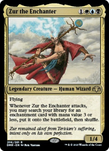 1 x Post the Enchanter - Zur the Enchanter - Foil (Post Malone