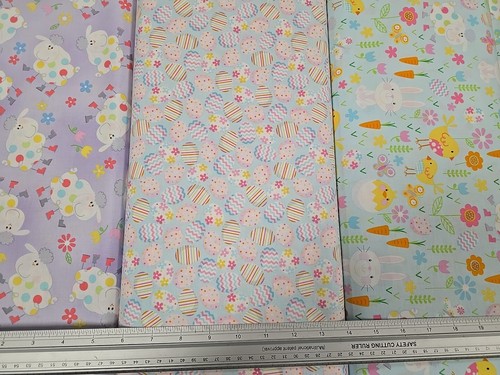 4.2 Metre Easter 1 Bundle 100% Cotton Premium Craft Fabric Benartex - Picture 2 of 3