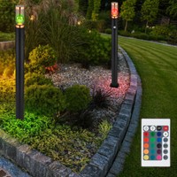 Stehlampe AußEnlampe Wegeleuchte Bewegungsmelder Led Dimmer Fernbedienung 2X