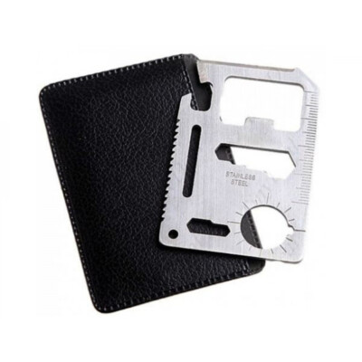 2 x CreditCard Knife Messer Multitool Werkzeug 11in1 Überleben Outdoor Mini T1