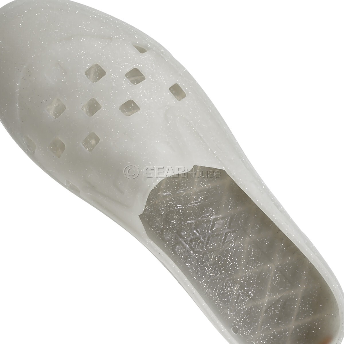 VANS TRK Slip-On Mule Shoes Clear Grey Sparkly Silicone Water Mens Size US 7 Vans Women main image 2