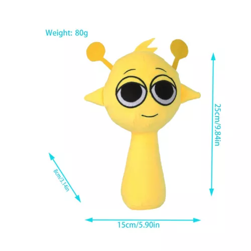 9.8" Horror Game Sprunki Plush Cartoon Soft Stuffed Pillow Dolls For Kid Toys - Picture 12 of 45