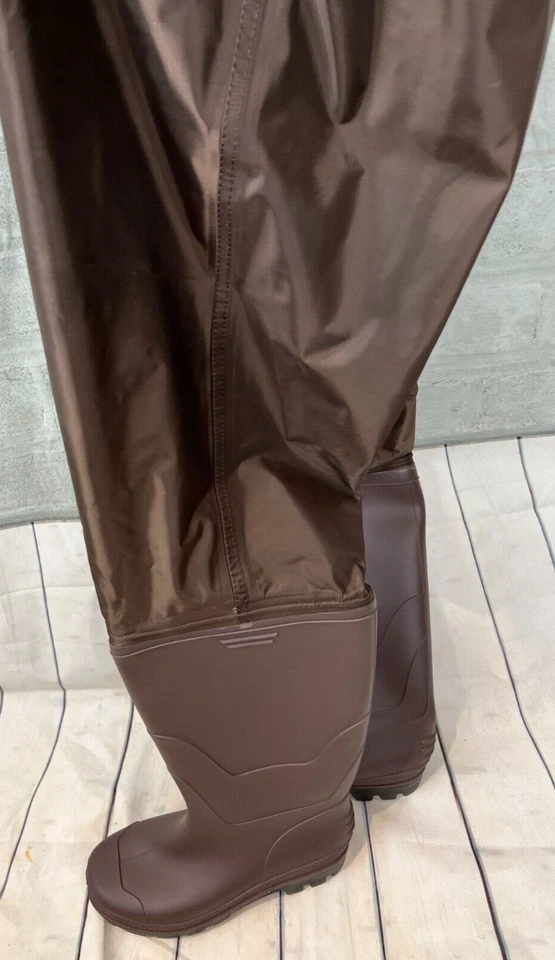 New Magreel Chest Waders Waterproof with Boots fishing hunting Brown Men Sz 42 9 - Image 4 of 4