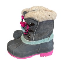 Cat  Jack Gray Letha Snow Boots Thermolite Genuine Suede 5/6