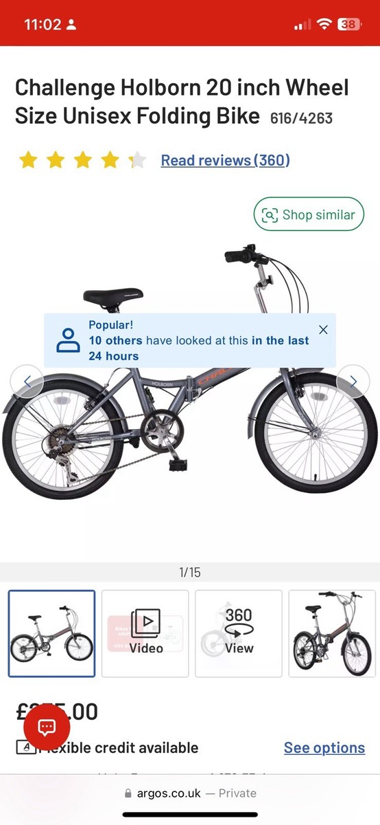 Challenge Holborn Challenge Bikes Argos Challenge Folding Bike