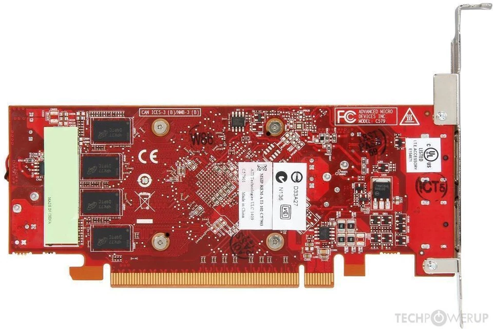 Barco K9306041 MXRT-2600 AMD FirePro W2100 2GB PCI-e x16 2x DP Medical Card - Image 2 of 2