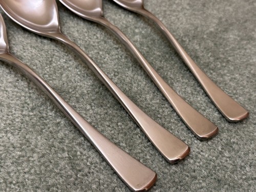 4 Soup Spoons WMF CANNES FESTIVAL Satin Stainless Flatware Germany 7 3/8" VGUC - Picture 5 of 9