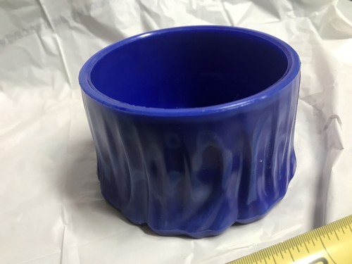 Vintage Akro Aggregate Dish Bowl Blue - Picture 3 of 6