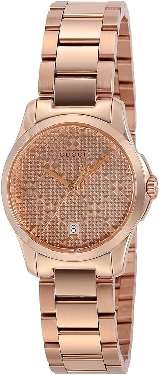 Montre pour femme Gucci G Timeless cadran or rose acier inoxydable   YA126567