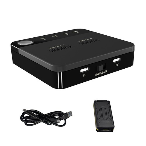 Duplicateur double baie M.2 SATA/NVME disque hors ligne clone copie duplicateur neuf - Photo 4/14