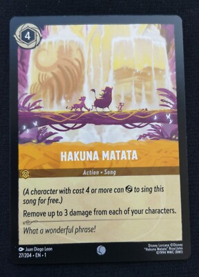 Hakuna Matata - Lorcana - The First Chapter - NM Unplayed - 27