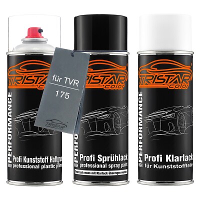 Autolack Spraydosen Set für Kunststoff für TVR 175 Cosmos Blue Perl Metallic