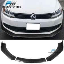 Fits 11-21 Volkswagen Jetta 3PCS Front Bumper Lip Bodykit PP Carbon Fiber Print