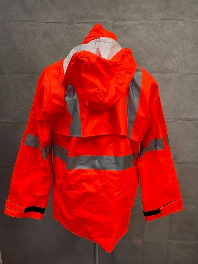 Rainwear Kit NSA CLASS 3 Orange with Reflective Trim Size M: Jacket & Overalls - Image 4 of 4