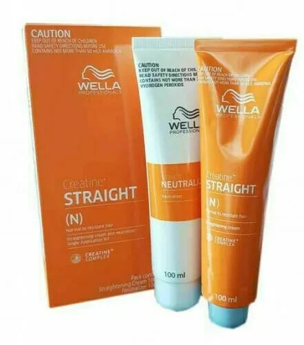 WELLA STRAIGHT -  Permanent Straight  Hair Straightening Cream 100+100ml = 200ml - Picture 1 of 2