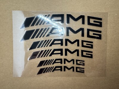 6x AMG Bremssattel Sticker Aufkleber hitzebeständig - verschiedene Modelle