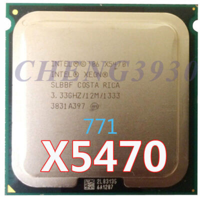  Intel Xeon X5470 Quad-Core 3.3 GHz 12M 1333MHz Processor LGA 771 CPU