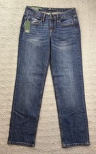 Wild Fable Jeans Womens 2 Dark Wash Mid Rise Straight Denim