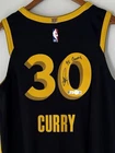 Stephen Curry "4x Champ" Signed Warriors Nike ADV NBA Authentic Jersey USASM BAS