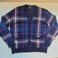 Munsing Kinloch Anderson Tartan Check Knit Cardigan L
