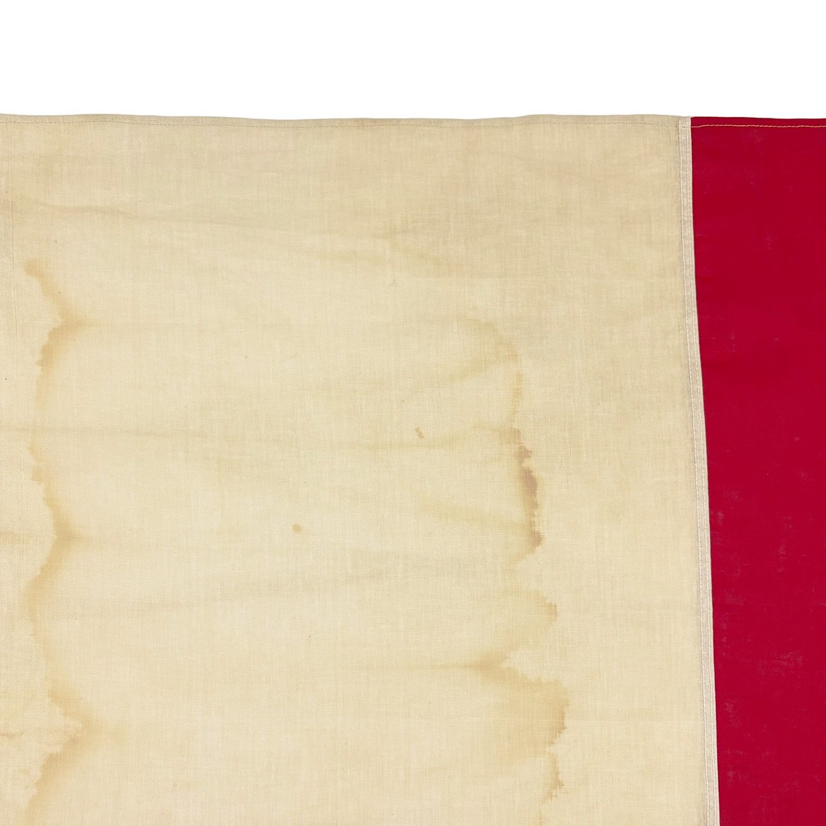 Vintage Cotton Sewn France Flag Cloth Old French Antique Textile