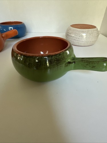 De Silva Terrakotta Suppenschalen Backofenform mit Griff Made in Italy Set 4 - Bild 2 von 16