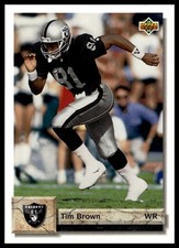 Tim Brown #218 1992 Upper Deck