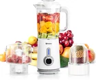 Simplus 42oz Blender for Smoothies with 2-Cup Food Processor & 1-Cup Vegetable