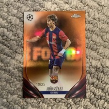 Topps Chrome UEFA Club João Félix FC Barcelona Orange Refractor /25 #71