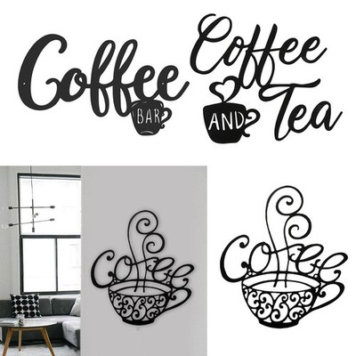 Coffee Bar Letter Sign Hanging Wall Art Sign Plaque für Restaurant Cafe Kitchen