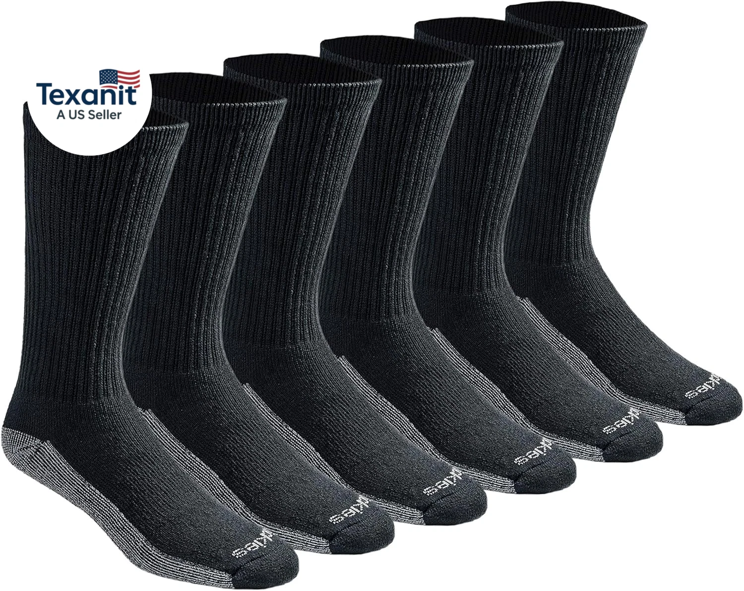 Men'S Dri-Tech Original Moisture Control Crew Socks, Available in M-Xxl (6, 12,