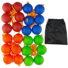 Miokun 12 Pack Ladder Balls Ladder Toss Balls Replacement with Storage Bag fo...