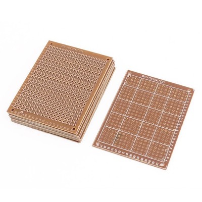 8Stk 5x7 cm Einseitig Prototyp Universal PCB Boardstreifen Brotschneidebrett