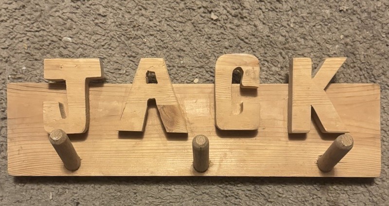 Handmade Wooden “Jack” Coat Rack