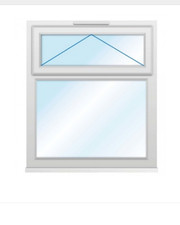 Euramax top hung obscure glass 1200x1050