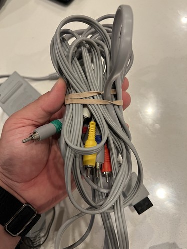 Official Nintendo Wii Power Supply Ac Adapter + Sensor Bar Component Cables OEM - Picture 3 of 4