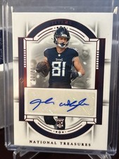 2023 NATIONAL TREASURES RED NUMBERS ROOKIE #20/81 AUTO JOSH WHYLE TITANS