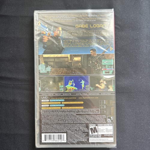 Jeu Syphon Filter : Dark Mirror PSP - Version FR Complète, Bon état, Boîtier Inclus