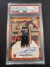 2025-26 Topps Chrome - Next Stop Signatures Kasparas Jakucionis #NS-KJ Orange...