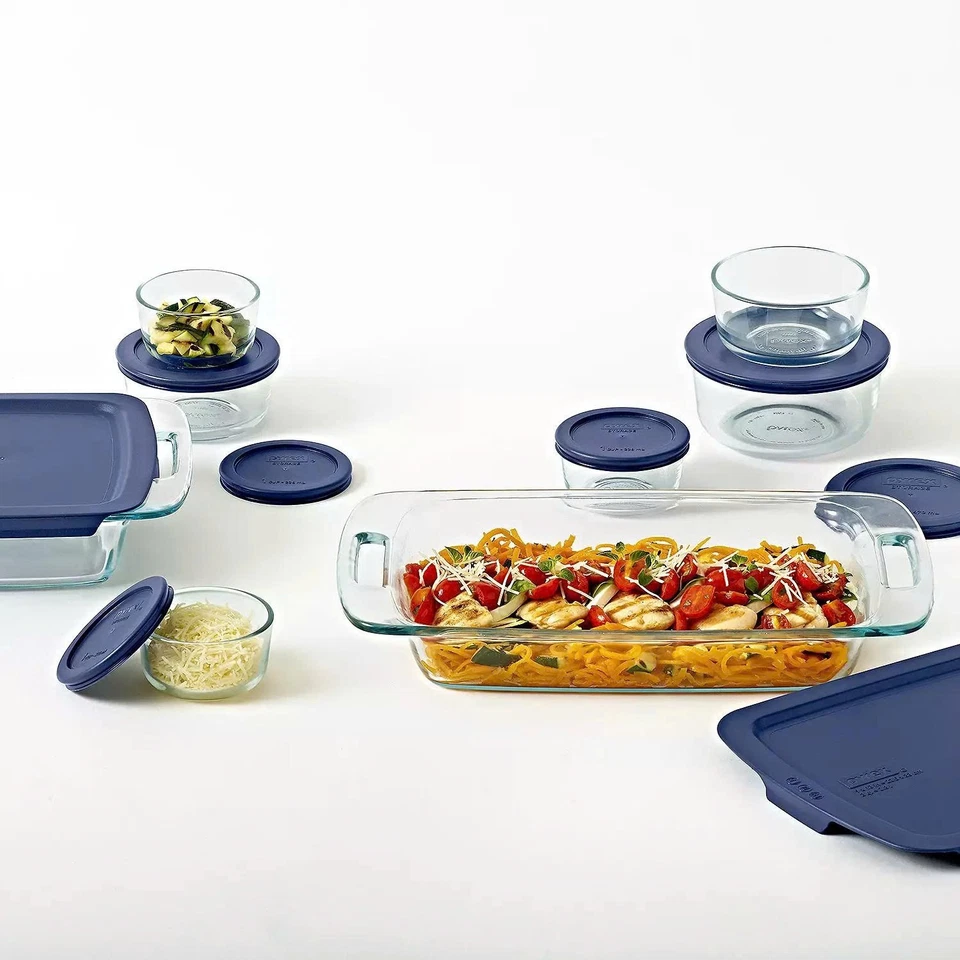 Pyrex Bake 'N Store 16-Piece Glass Food Storage Container Set with Lids - Image 3 of 4