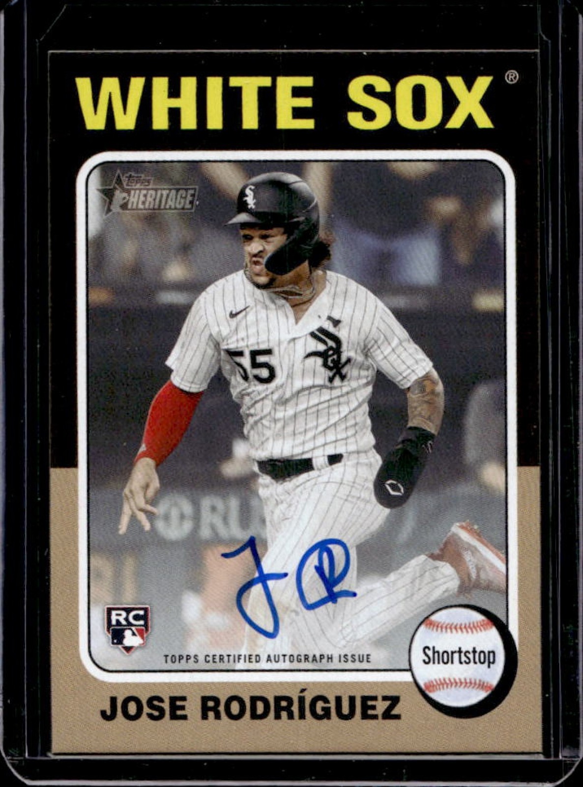 2024 Topps Heritage High Number Jose Rodriguez Real One Auto RC Rookie #ROA-JRO